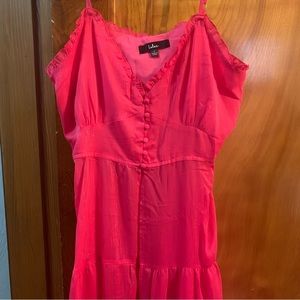 Hot pink swimsuit cover up